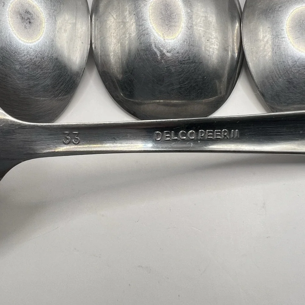 Oneida Delco Peer‎ II Place/ Soup Spoons Set Of Six Stainless Steel Classic